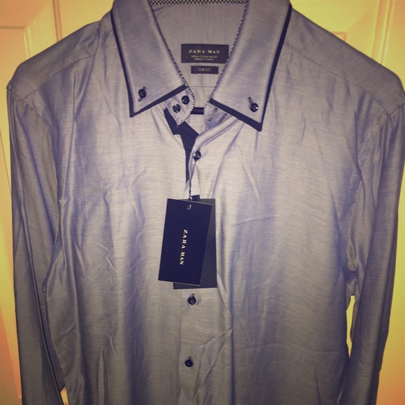 horn button shirt dress